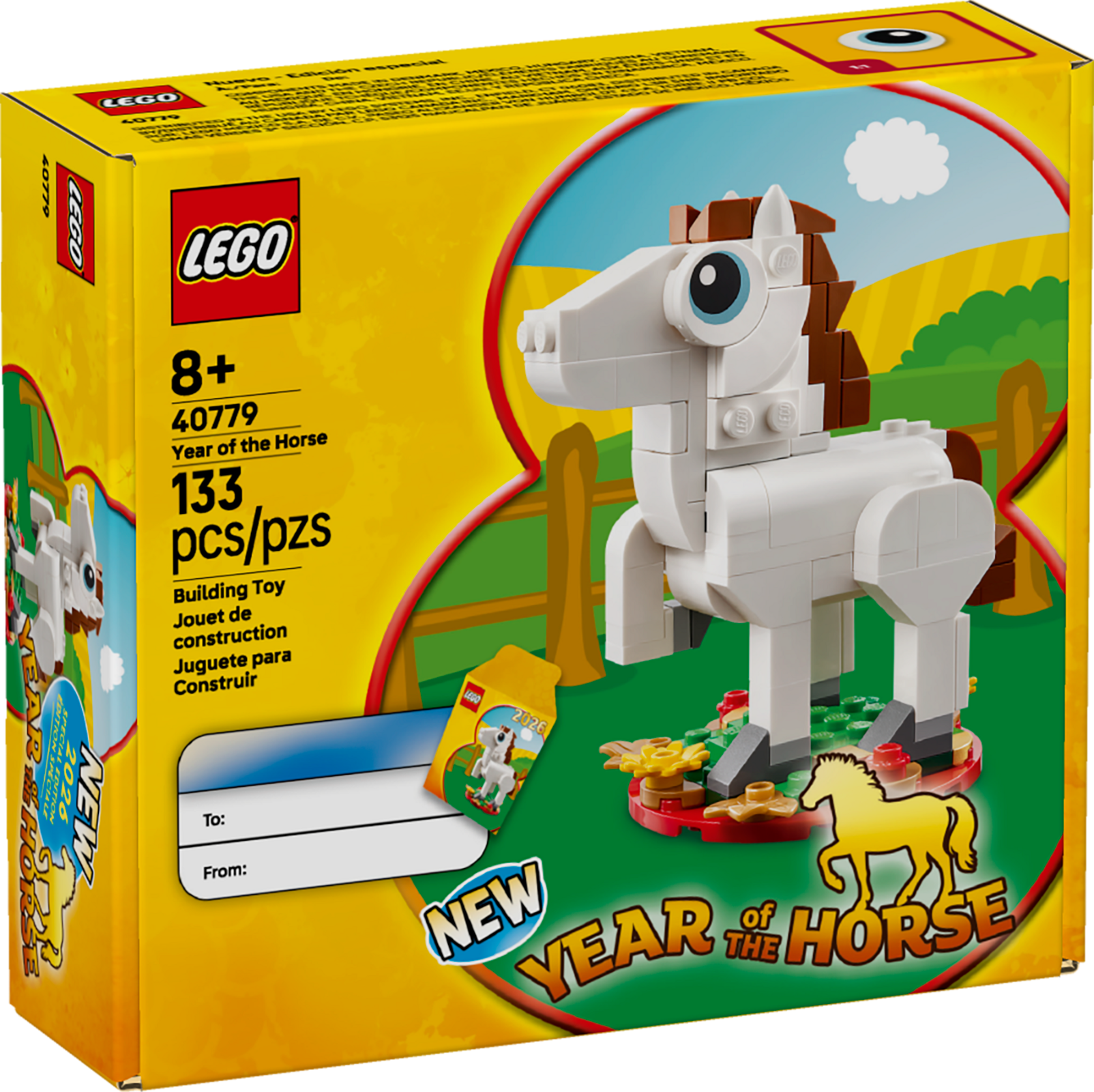LEGO Year of the Horse building toy set packaging with horse figure 