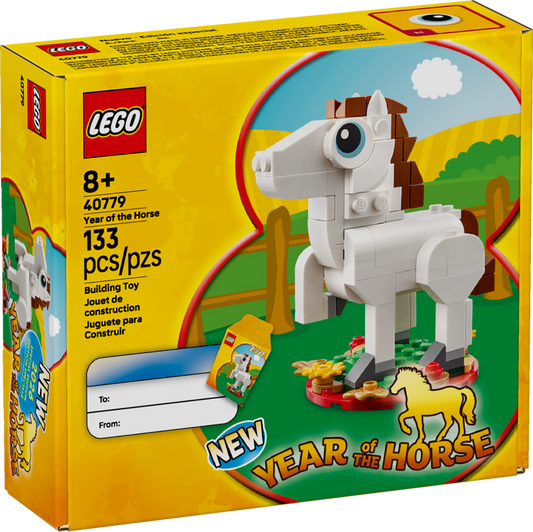 LEGO Year of the Horse building toy set packaging with horse figure 